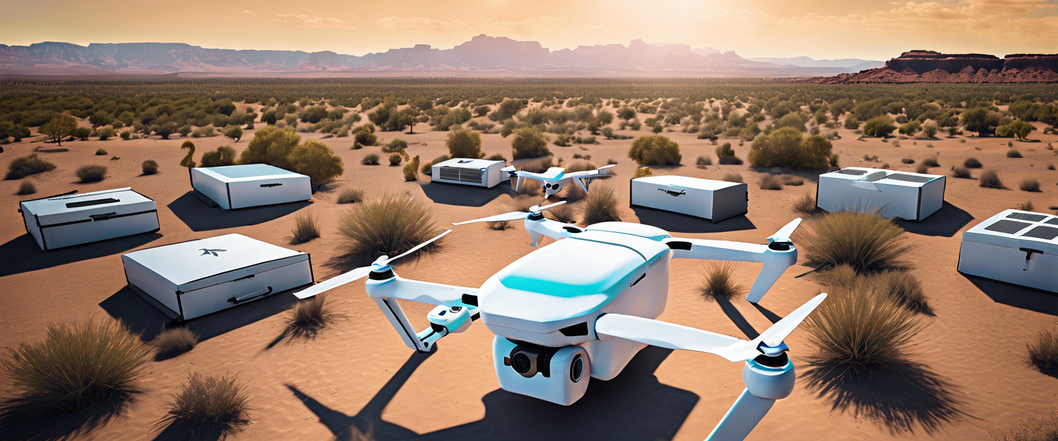 Amazon drone delivery service in Arizona, MK30 drones in action