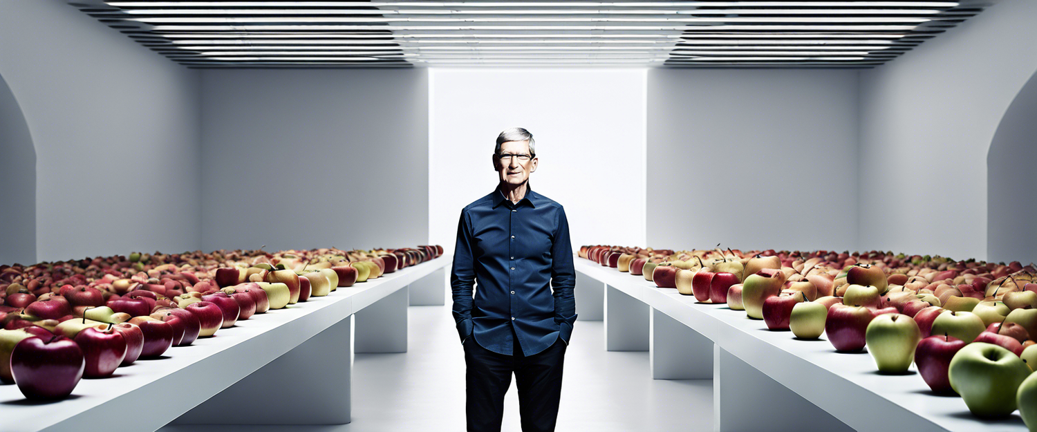 Tim Cook discussing Apple's future and intelligence advancements.