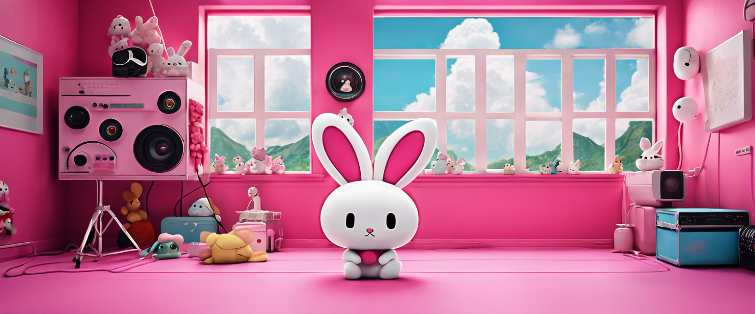 Poster for Hello Kitty's new animated series featuring My Melody and Kuromi.