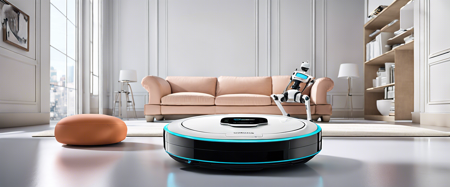 Dreame's robotic vacuum with legs and an arm demonstrated at CES 2025.