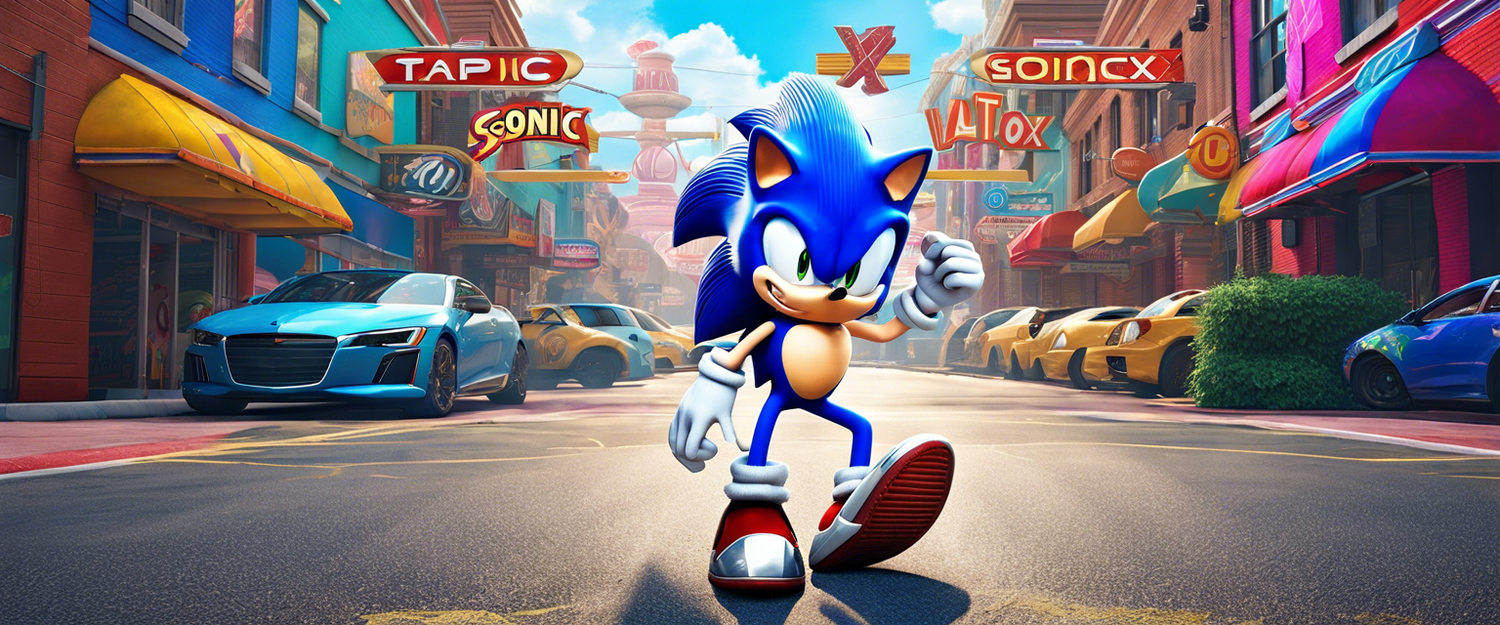 SonicX game logo displayed on TikTok interface