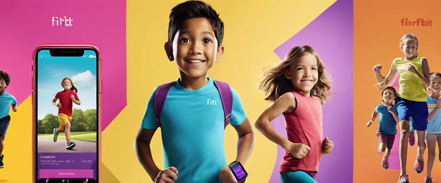 Fitbit Ace LTE smartwatch with kids using it for payments and games.