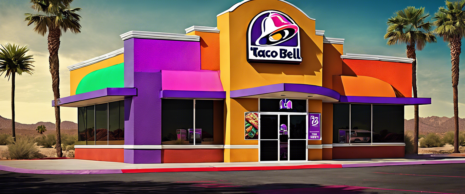 Taco Bell drive-thru experience with digital photo option.