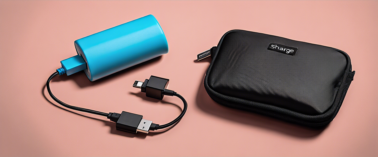 Sharge Pouch: power bank and charger with stylish design