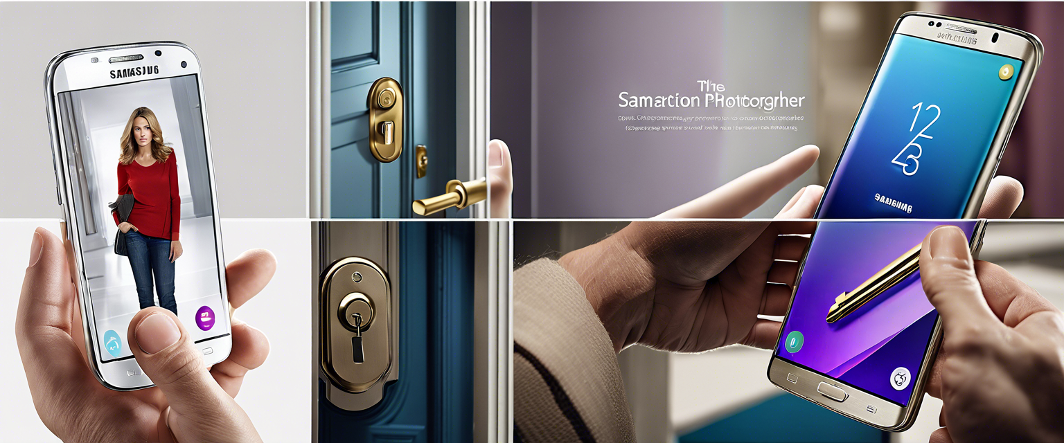 Samsung Galaxy phone used as a smart door key with Aliro standard.