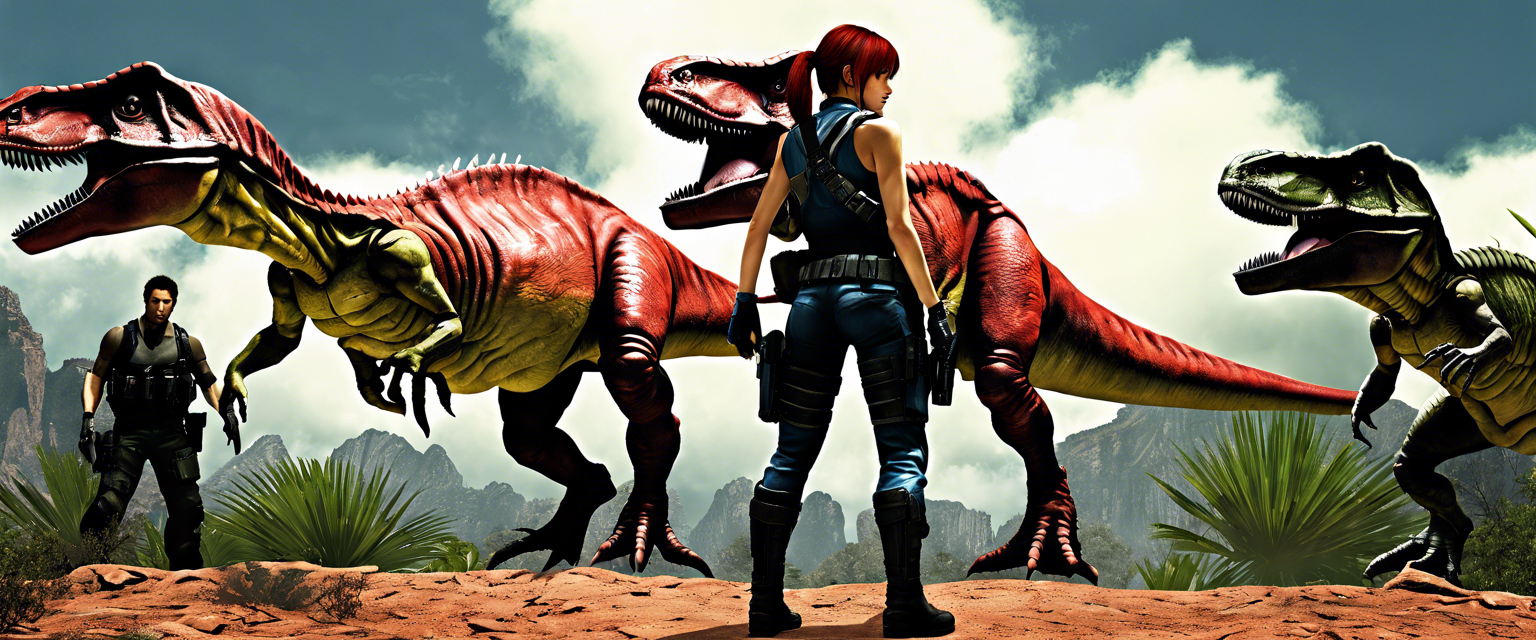 Dino Crisis remake announcement with Capcom logo.