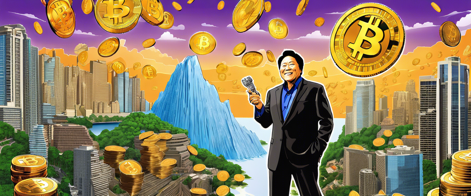 Robert Kiyosaki discussing Bitcoin strategy and investment insights.