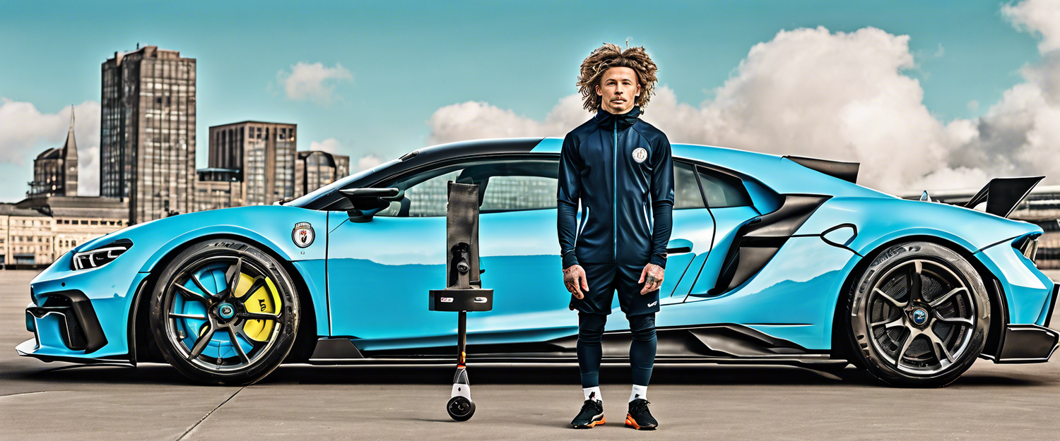 Kalvin Phillips in action for Manchester City during a match.