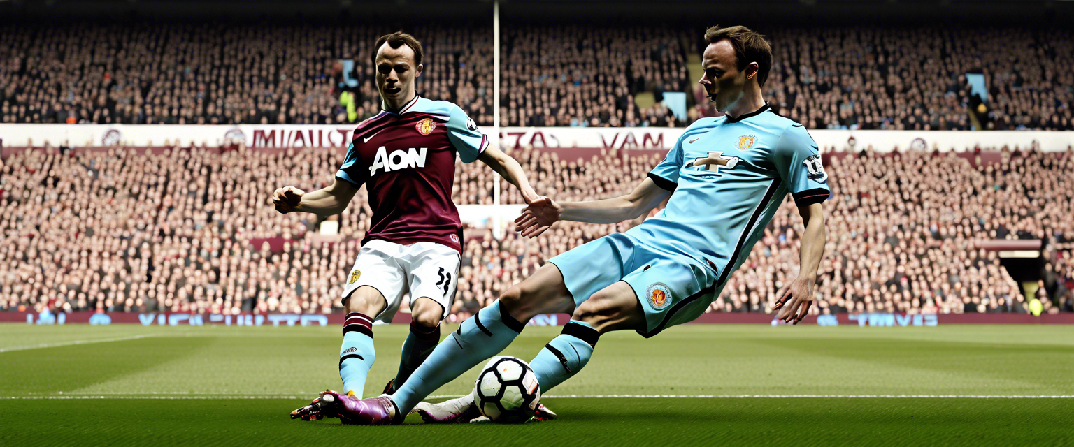 Jonny Evans during the Premier League match between Manchester United and Aston Villa