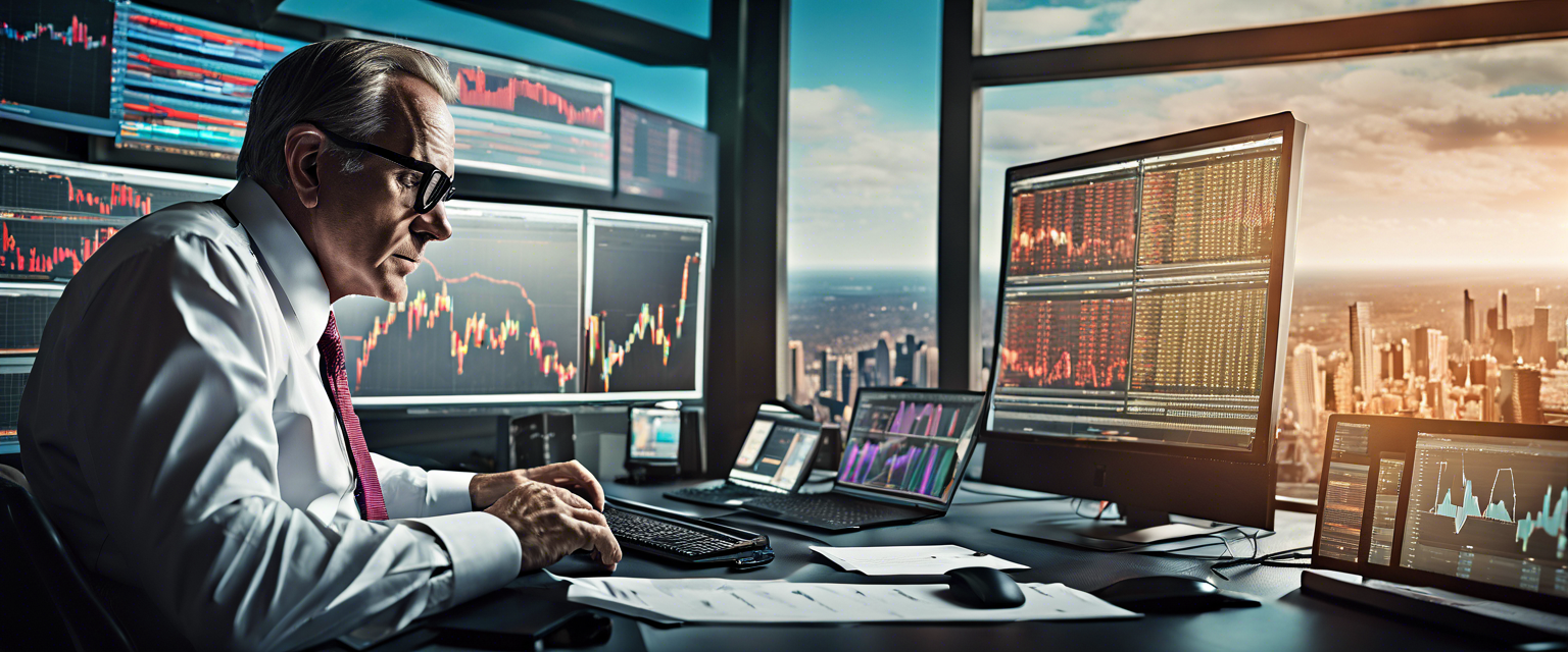 US stock market mixed performance with rising Tesla and fluctuating cryptocurrencies.