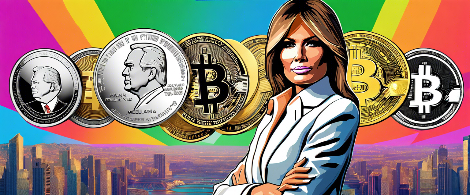 Melania Trump introduces her official meme coin in the crypto market.