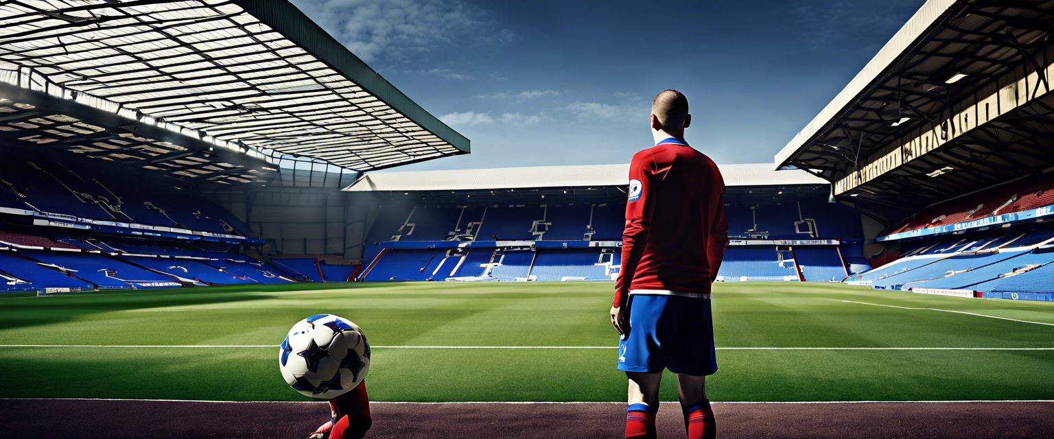 Philippe Clement at Ibrox Stadium preparing for Dundee match