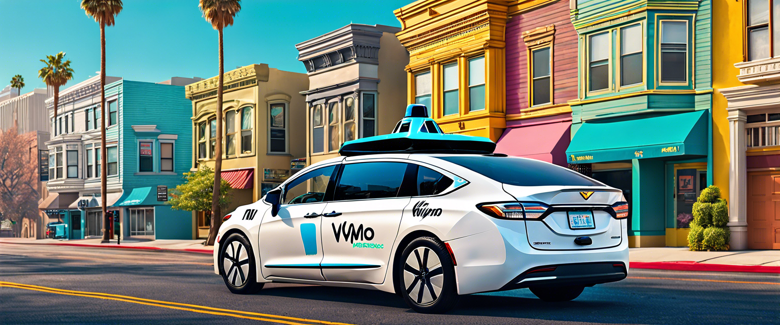 Waymo robotaxi operating in San Francisco and Los Angeles expanded service areas.