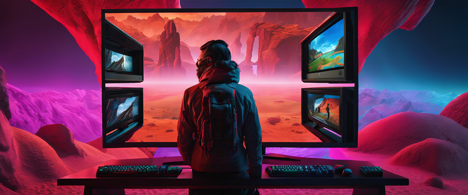 HP Omen 32x gaming monitor features a 31.5-inch 4K display with Google TV capability.