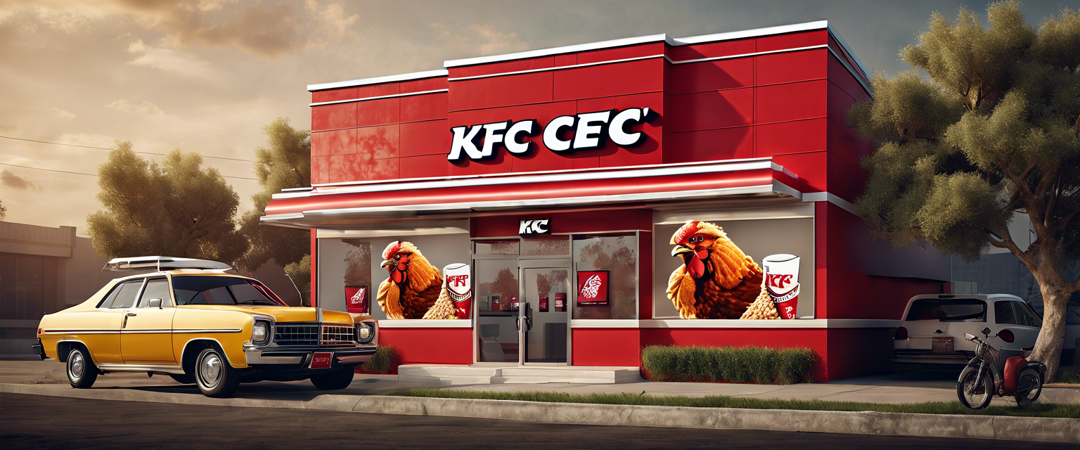 KFC's Eduardochi digital pet featured with fried chicken.