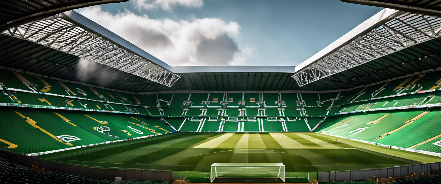 Celtic players in action during a Scottish Premiership match.