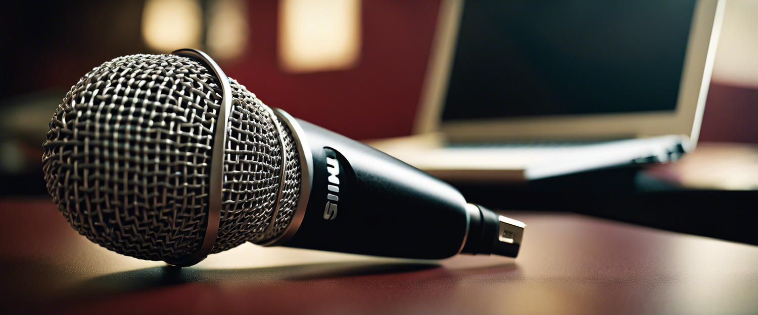 Shure MV7i USB microphone showcasing XLR input for versatile use.