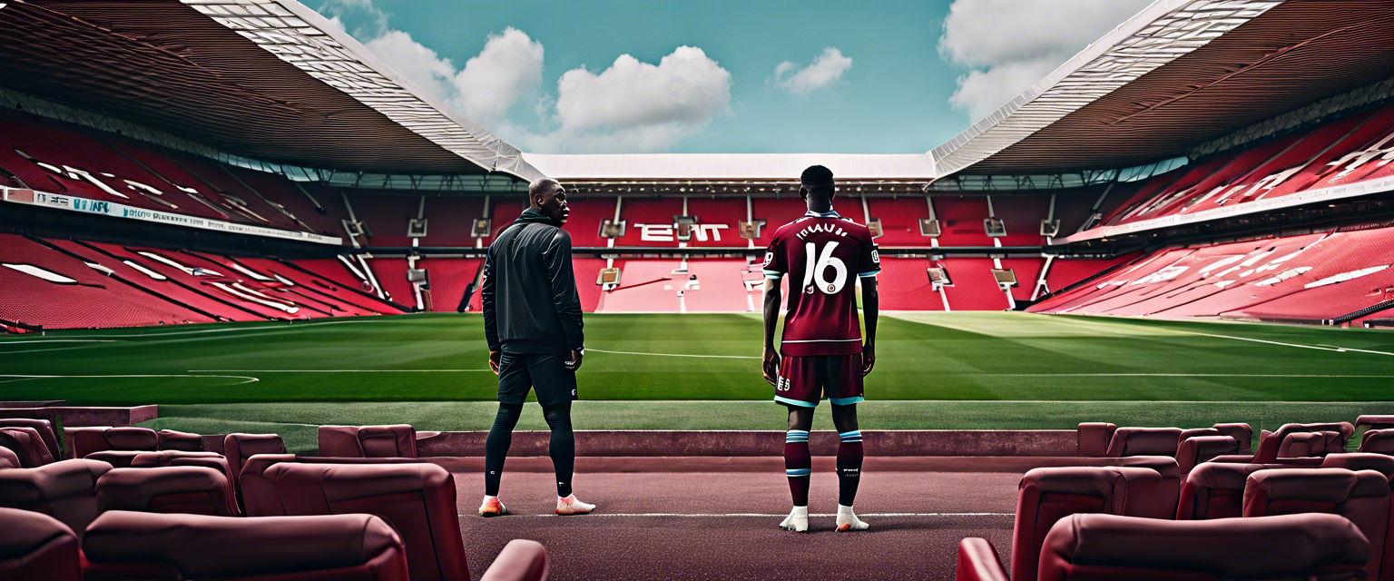 Aaron Wan-Bissaka signing with West Ham United in a medical examination setting.