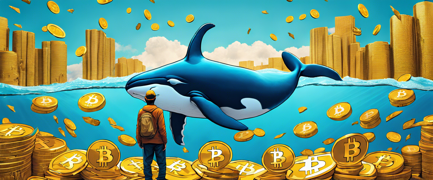 Image showing Bitcoin whale accumulation and market trends in cryptocurrency.