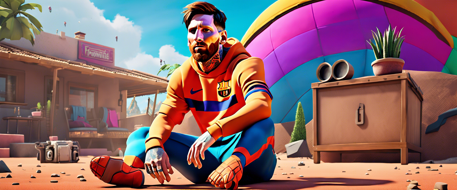 Lionel Messi in Fortnite as a playable character