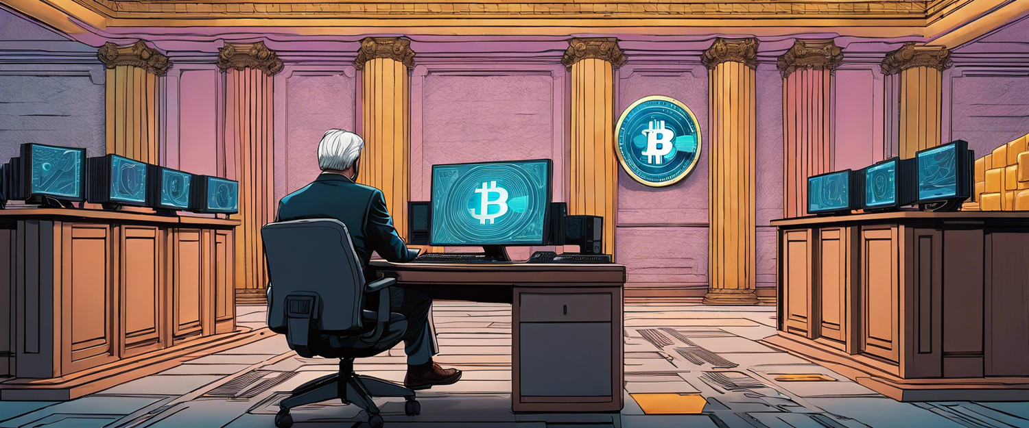 U.S. Treasury Secretary Janet Yellen discussing cryptocurrency regulation