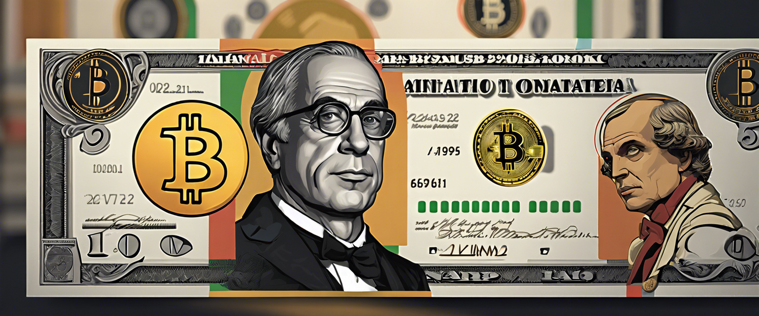 Graphic depicting Bitcoin P2P services under scrutiny by the Italian Central Bank.