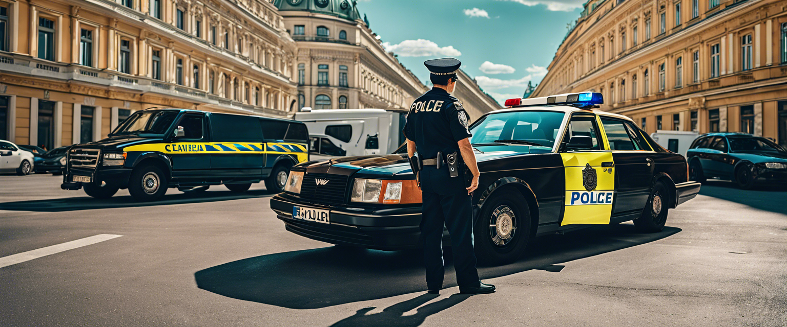 Graphic representation of cryptocurrency fraud investigation in Vienna.