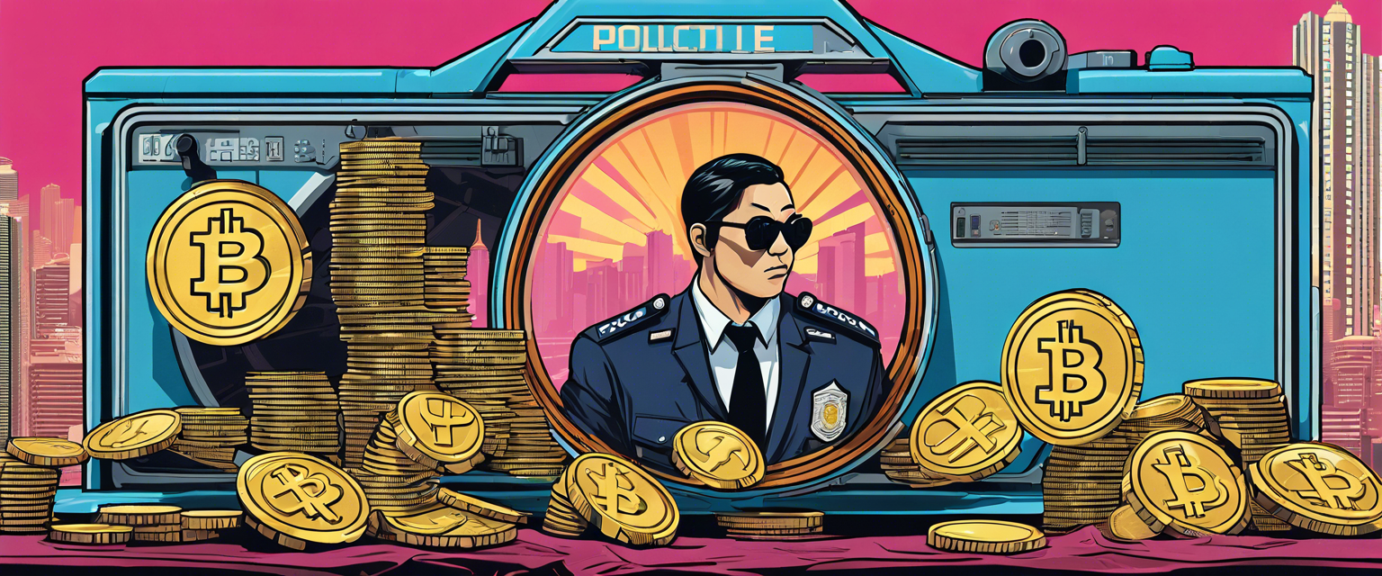 Hong Kong police operation against cryptocurrency money laundering syndicate.