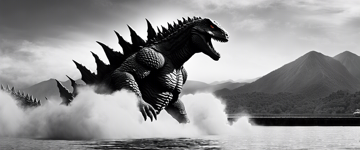 Streaming Godzilla Minus One in black and white on Netflix