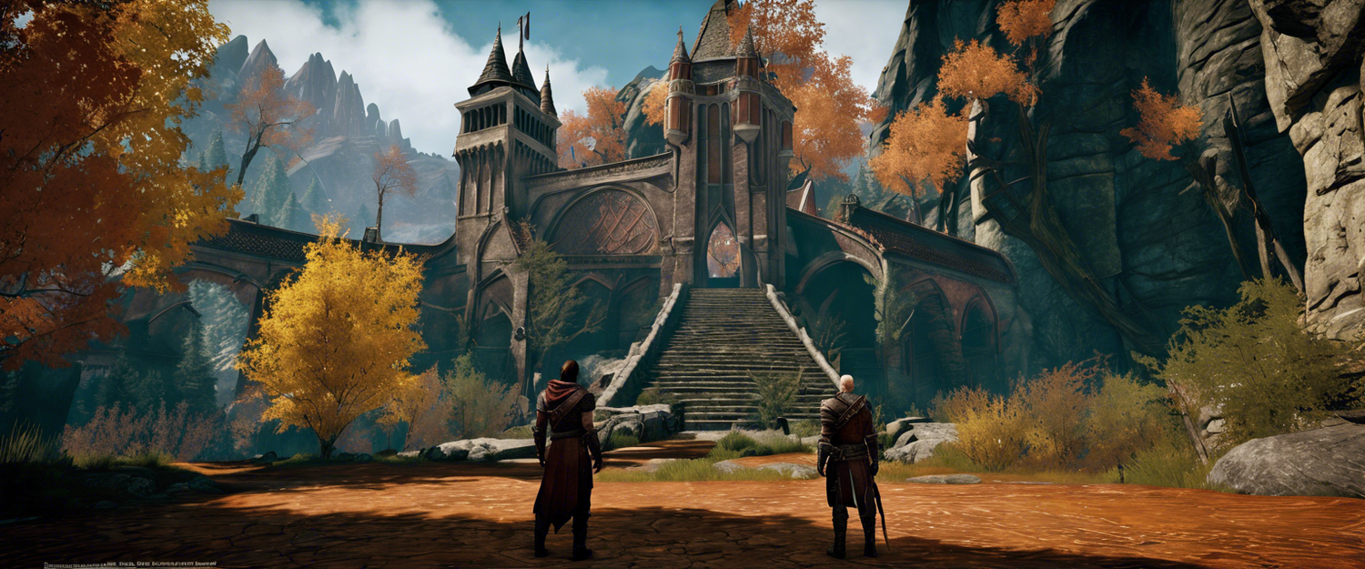 Dragon Age: The Veilguard promotional trailer image showcasing Thedas and Elven gods.