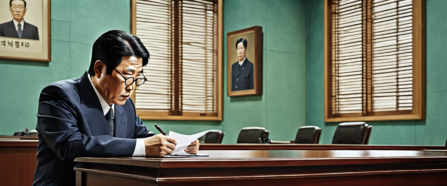 President Yoon Suk-yeol appearing in court for detention warrant review.