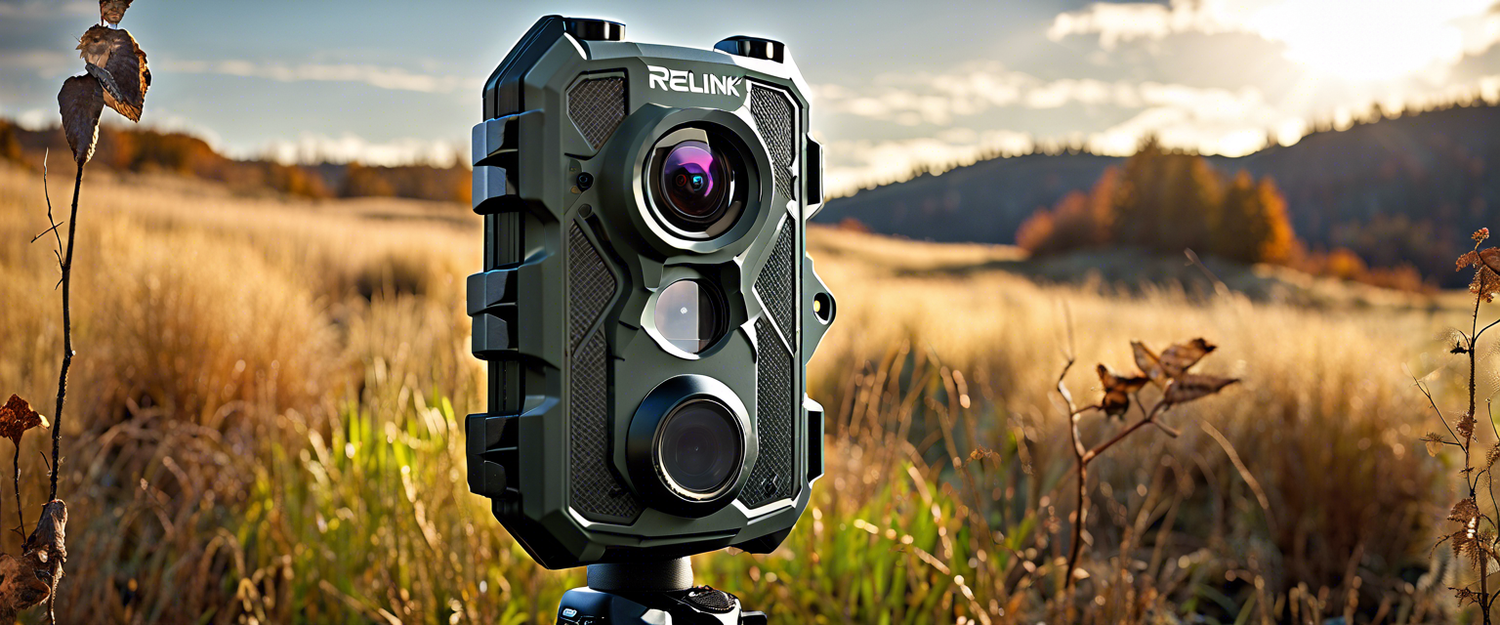 Reolink Camovue Talon Pro Trail Cam showcasing its features.