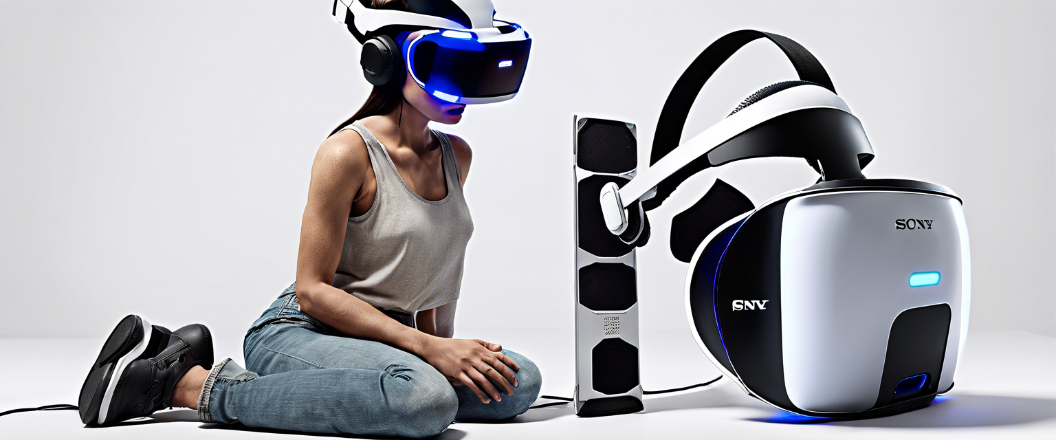 PSVR 2 headset with PC connection illustration