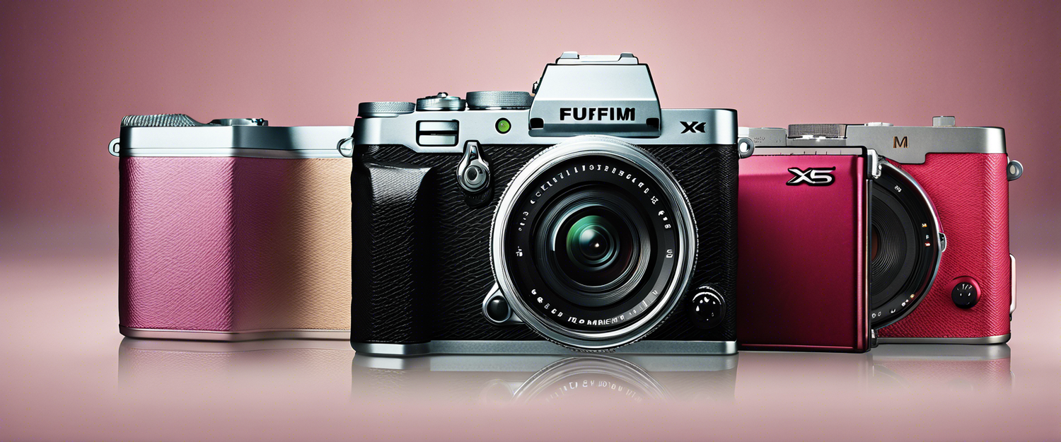 Fujifilm X-M5 camera with features highlighted for aspiring vloggers