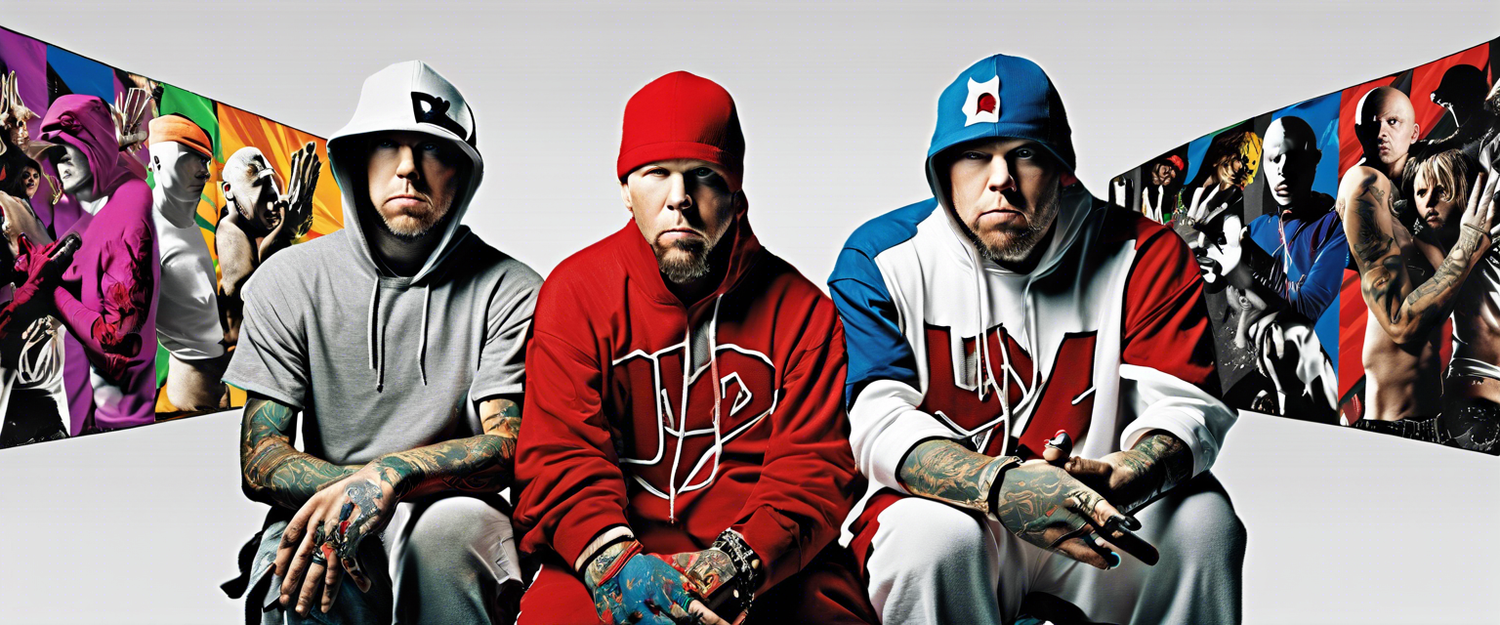 Limp Bizkit band performing live during their peak era.