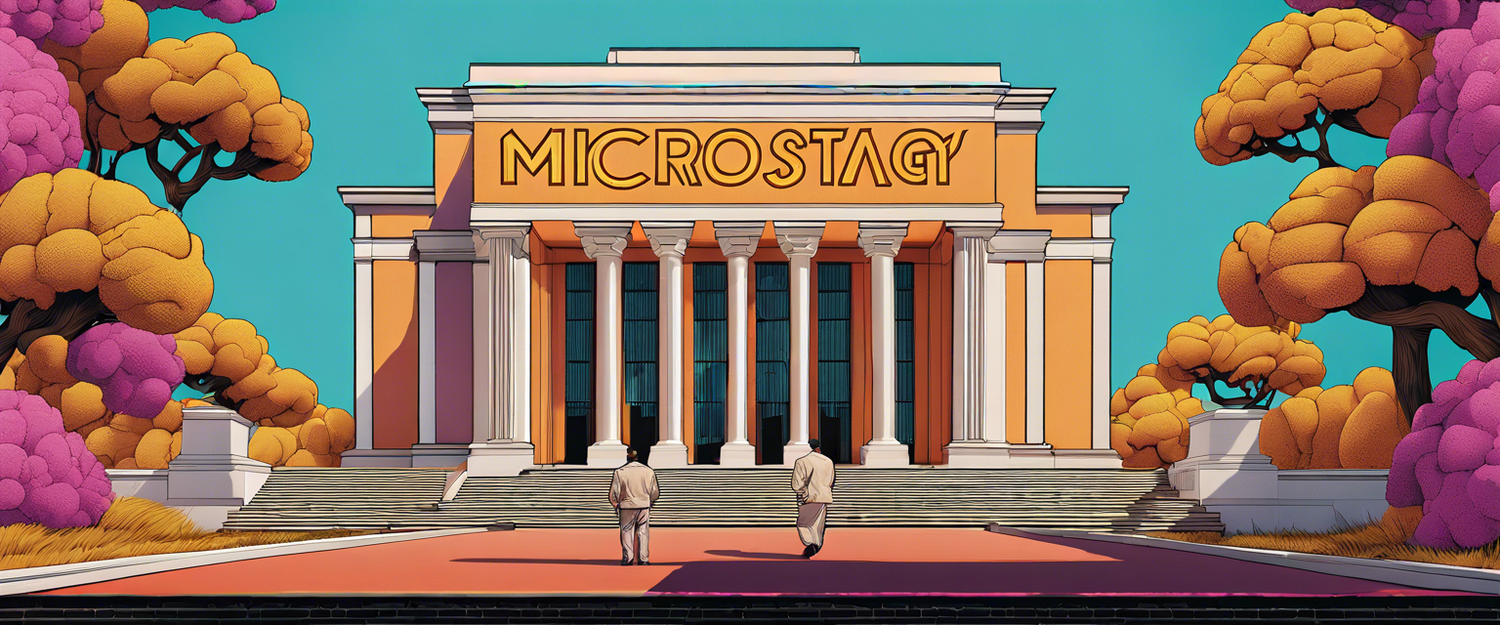 MicroStrategy's Bitcoin Holdings Infographic showing 423,650 BTC and its market impact.