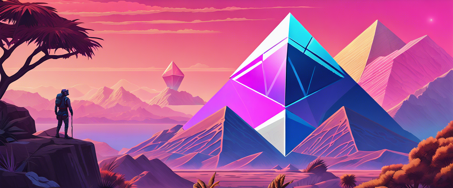 Ethereum logo with price increase information