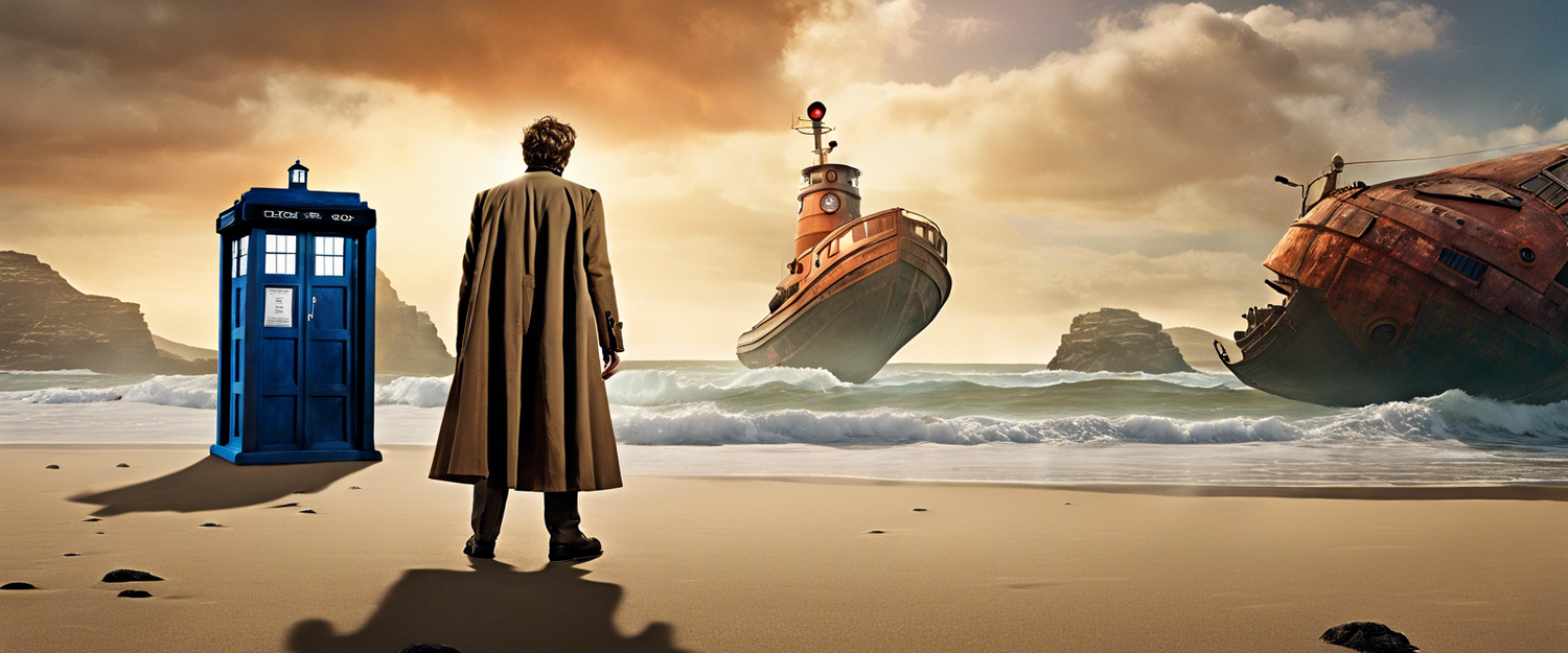 Promotional image for Doctor Who spinoff series The War Between The Land And The Sea.