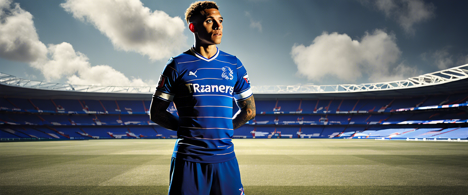 Rangers captain James Tavernier speaking to the media about transfer links and fan reactions.