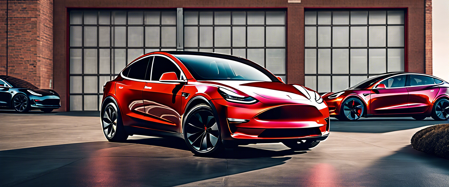 Newly redesigned Tesla Model Y showcasing modern features and enhancements.