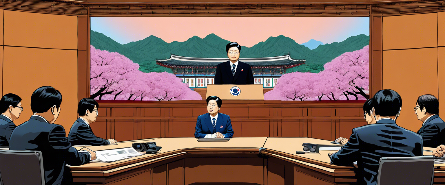 South Korean President Yoon Suk-yeol's impeachment vote announcement.