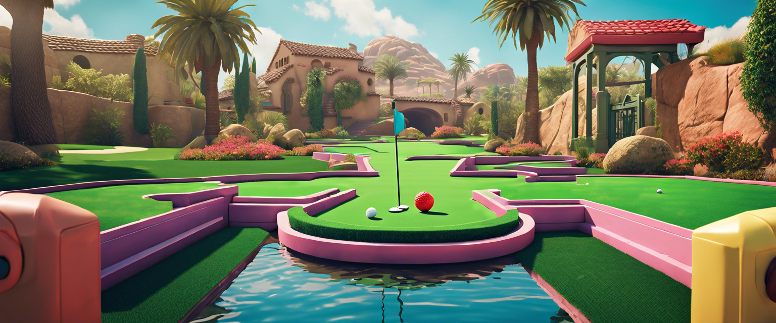 Mini Golf Simulator for Nintendo Switch using Joy-Con controllers.