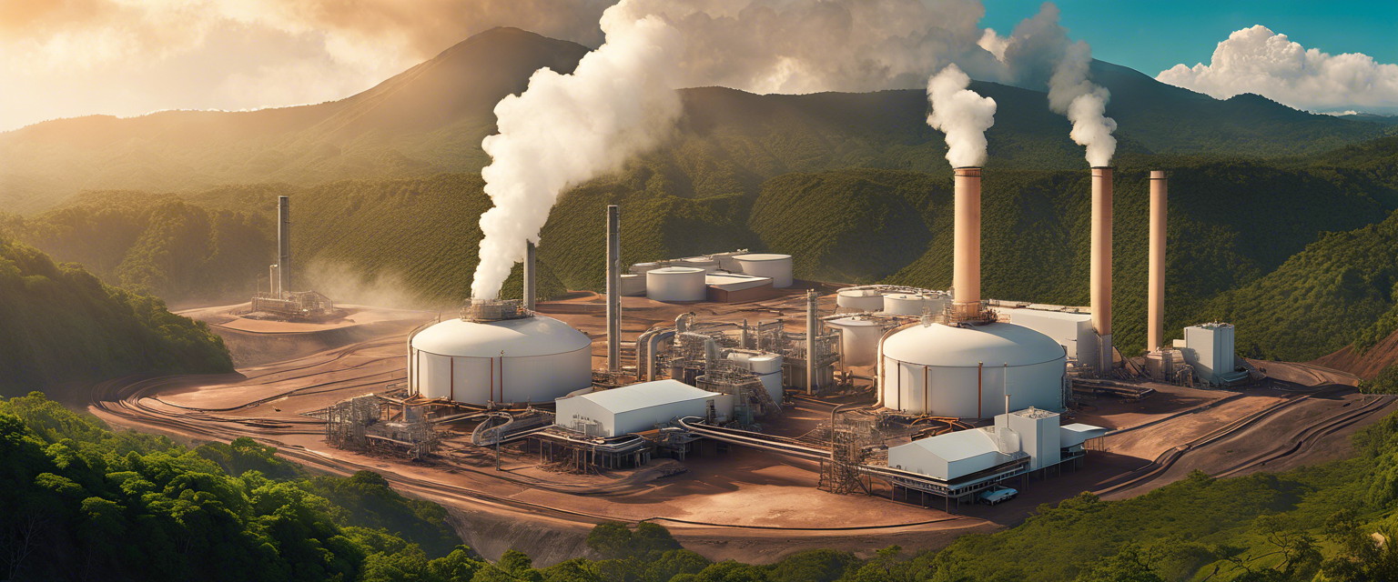 Geothermal energy harnessed from El Salvador's volcanoes for Bitcoin mining.