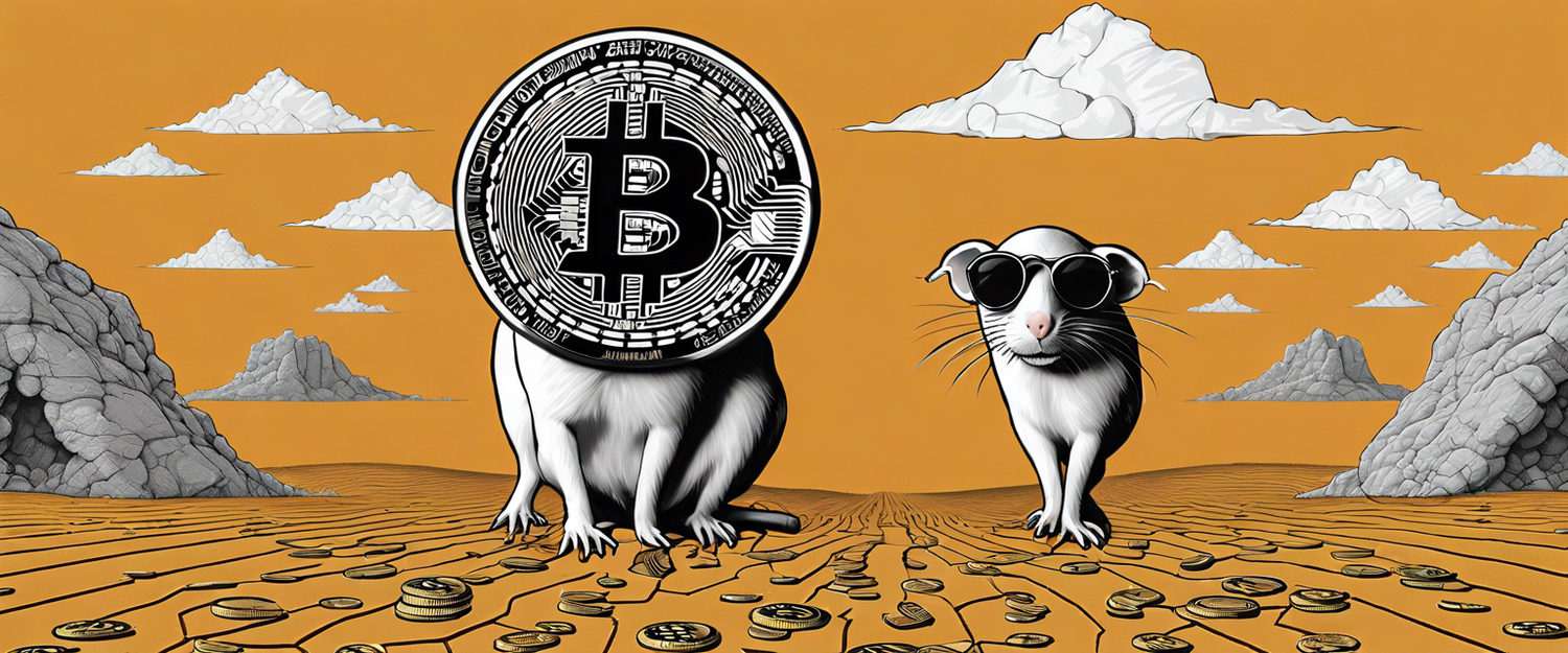 Bitcoin price chart featuring 'three blind mice' trading pattern analysis.