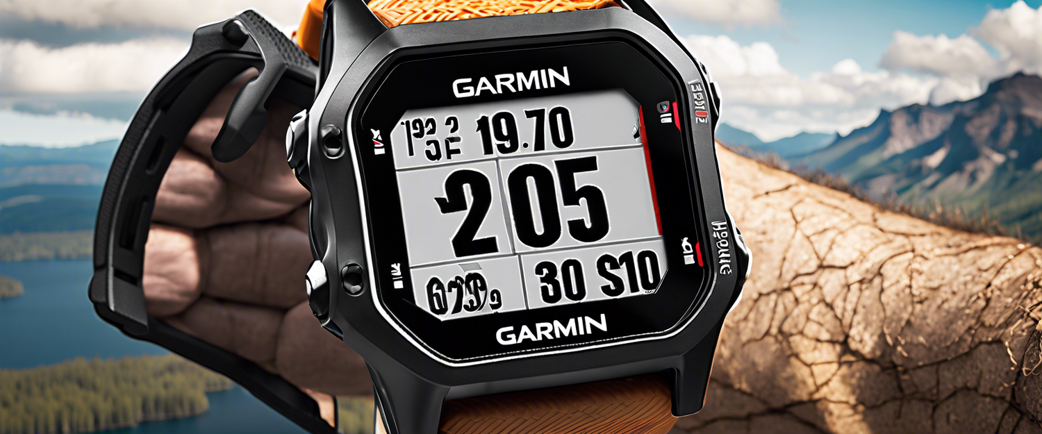 Garmin Forerunner 255 smartwatch displaying running metrics on the wrist.