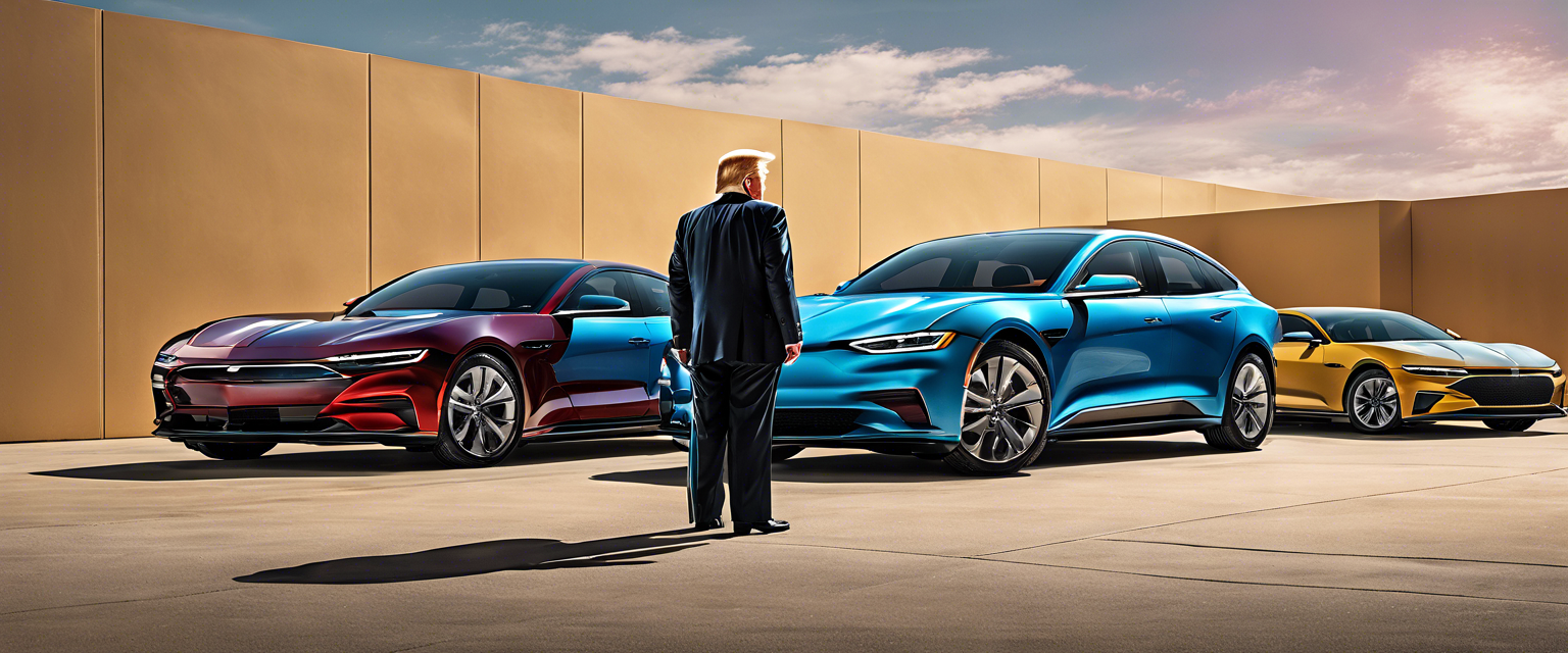 President Trump signing executive order on electric vehicle policies