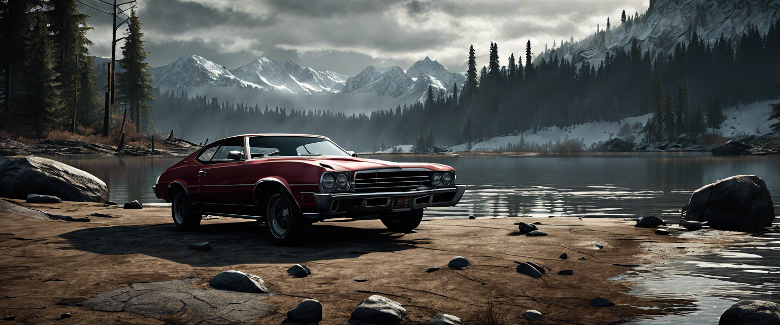 Gameplay screenshot of Alan Wake 2 showcasing stunning reflections.