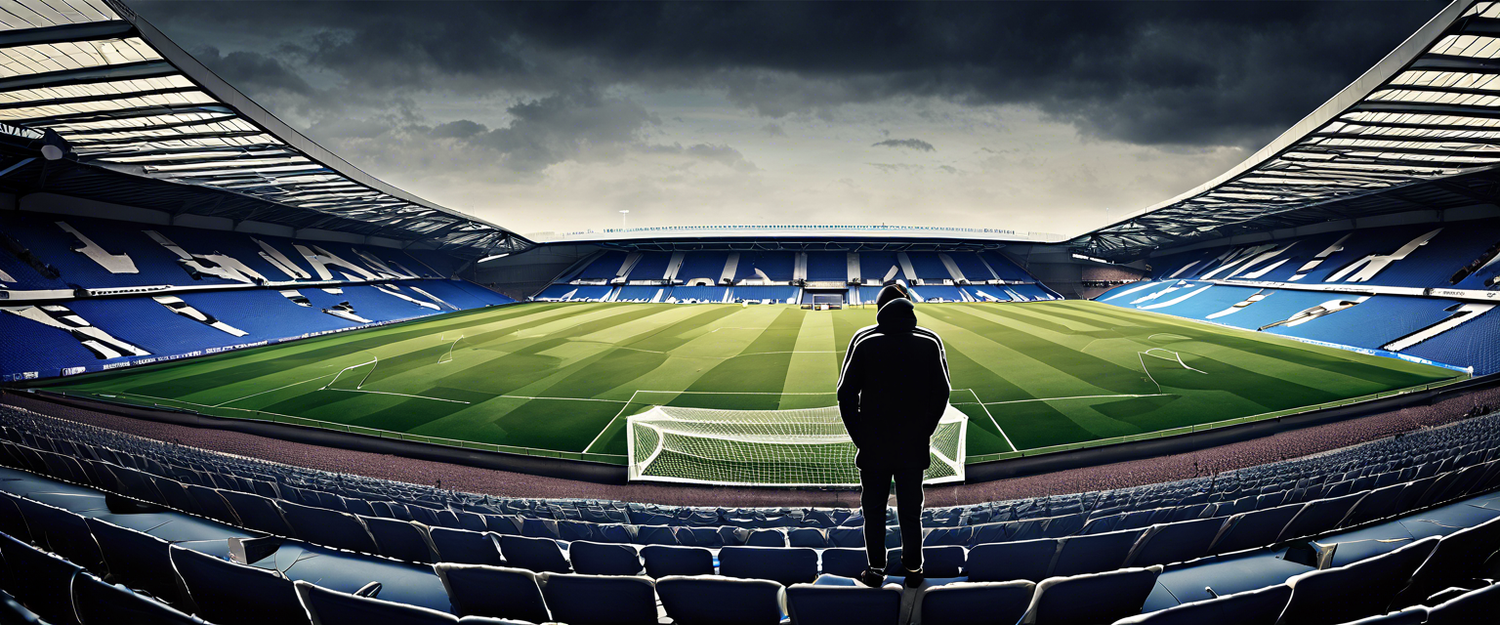 A West Brom fan shows support during a match.