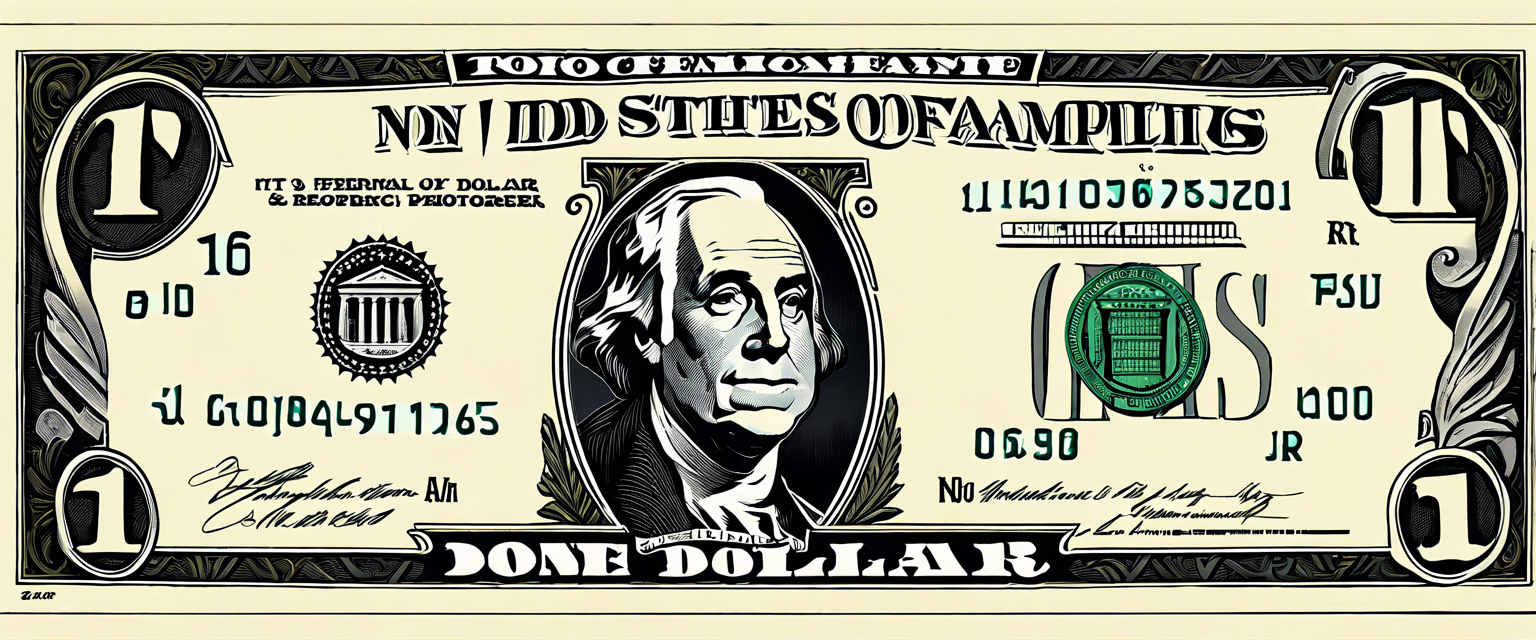 U.S. Dollar exchange rate graphic illustrating market trends.