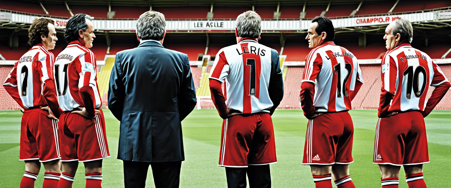 Sunderland manager Regis Le Bris at training center, inspiring young players.